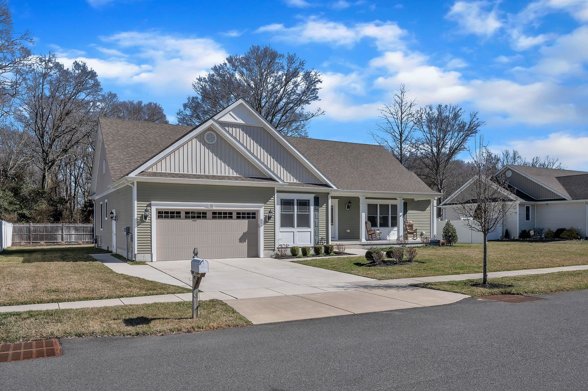 THIS IS NOT A OVER 55 COMMUNITY AND NO HOA FEES  Welcome to your dream home, a stunning 3-bedroom, 2-bath oasis built in 2018 that perfectly blends modern comfort with coastal charm! Nestled in a tranquil neighborhood just minutes away from the pristine beaches of Wildwood and Stone Harbor, this home offers the ideal lifestyle for both relaxation and adventure. As you step inside, you’ll be greeted by a bright and airy open floor plan that seamlessly connects the living, dining, and kitchen areas. Sunlight pours in through large windows, illuminating the space and creating a warm, inviting atmosphere. The contemporary design is both stylish and functional, perfect for entertaining friends or enjoying cozy family gatherings. The heart of the home is the gourmet kitchen, featuring a sleek breakfast bar. Equipped with modern appliances, ample counter space, and elegant cabinetry, this kitchen is a culinary enthusiast’s dream! Retreat to the spacious master suite, a tranquil haven completes with an en-suite bath that exudes luxury. Two additional bedrooms provide ample space for guests, children, or a home office, ensuring everyone has their own personal sanctuary. A well-appointed second bath serves these rooms perfectly, offering convenience and comfort for family and visitors alike. This home also features a dedicated laundry room and a spacious two-car garage, providing ample storage for all your beach gear and recreational equipment. Beyond the interiors, step outside onto your private rear deck – the ideal spot for barbecues, outdoor dining, or simply soaking up the sun. Location is everything, and this property does not disappoint! Just a short drive to the vibrant boardwalks, beautiful beaches, and charming boutiques of Wildwood and Stone Harbor, you’ll have endless opportunities for fun and relaxation right at your fingertips. Don’t miss your chance to own this exquisite home that combines modern living with coastal convenience. Schedule your private tour today and discover the lifestyle you’ve always dreamed of! Your new adventure awaits!