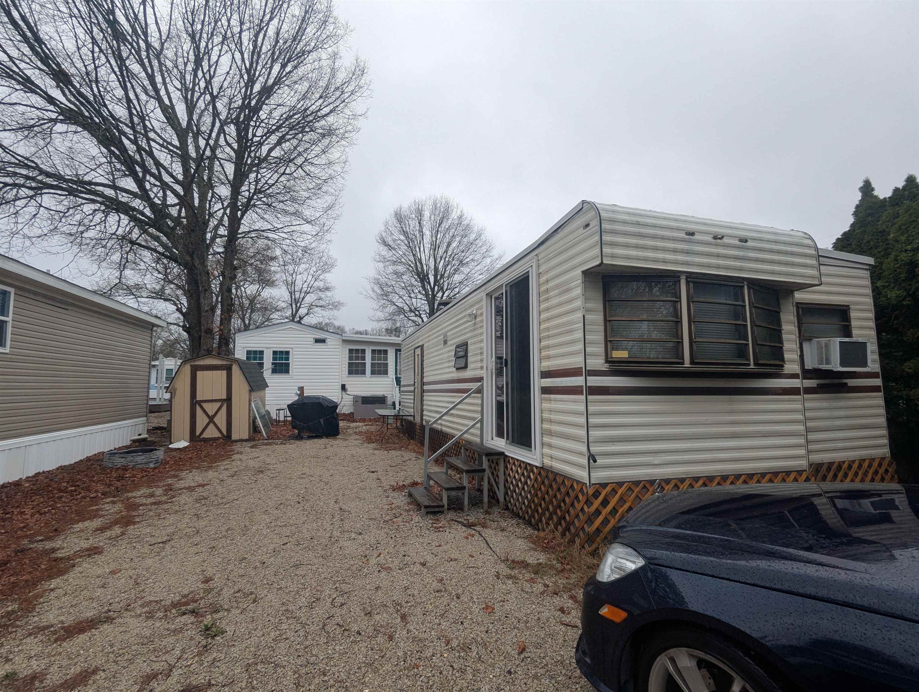 Perfect way to get your foot in the door to the best kept secret known as Ocean World!! This unit is priced to sell, fully functional with the following upgrades: Rubber roof, hot water heater, slider, sub floor, insulation in ceiling, window ac units, toilet and plumbing in bathroom, couch that pulls out into a Queen sleeper and the blinds. Add an addition and update interior or remove and put your new unit! Was a 3 bedroom, but owners removed one side of the bunk room to make it a 2nd bedroom instead of 3. Tons of storage in this unit. Storage shed, fire pit, grill and table set outside. Ample parking as well. Owners do not have the DMV title so an attorney drawn Bill of Sale will be given at closing.