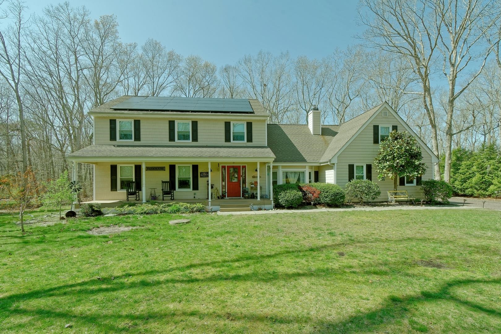 Beautiful country style home in the desirable Southwoods neighborhood in Upper Township.  Upgrades include new windows, new French doors, new HVAC (main level), new hot water heater just to name a few.  Nearly 3000 sf provides comfortable living for your family including sunken family room w/ fireplace, living room, private loft w/ office space on 1st fl bonus room.  The gourmet kitchen is well equipped w/ stainless steel appliances including a new 5 burner stove top, double oven custom cabinets, & farmers sink surrounded by tile.  2nd Floor spacious bedrooms w/lots of closet space.  The back yard is the perfect private entertainment area w/deck, fire pit area & outbuilding constructed on a block foundation.  DON'T MISS THIS !  A MUST SEE!