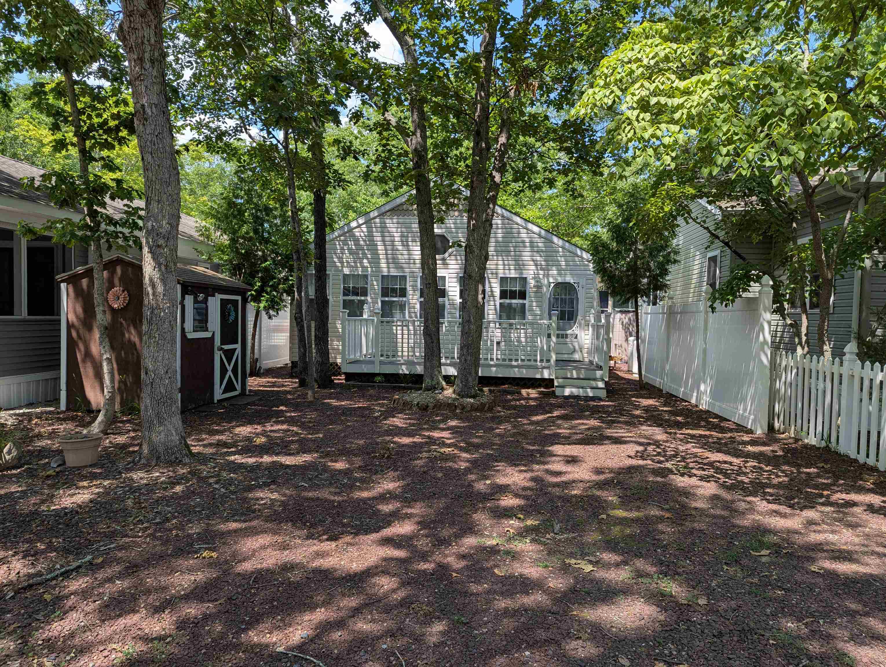 What a great way to get your family into the best kept secret around! Seashore Lines is minutes to Sea Isle City, you own the land, its gated, golf carts are allowed and no charge for when your extended family and/or friends visit. This unit has a great Florida room that is a diamond in the rough, needs the flooring installed and owner started to add a barn door for easy access to the primary bedroom. New toilet and shower floor have been purchased but not installed but included with the purchase. Primary bedroom with storage, lots of hall storage and second bedroom, and small kitchen are all part of the original trailer. Tons of options with this purchase, rehab the mobile or remove everything and start over.
