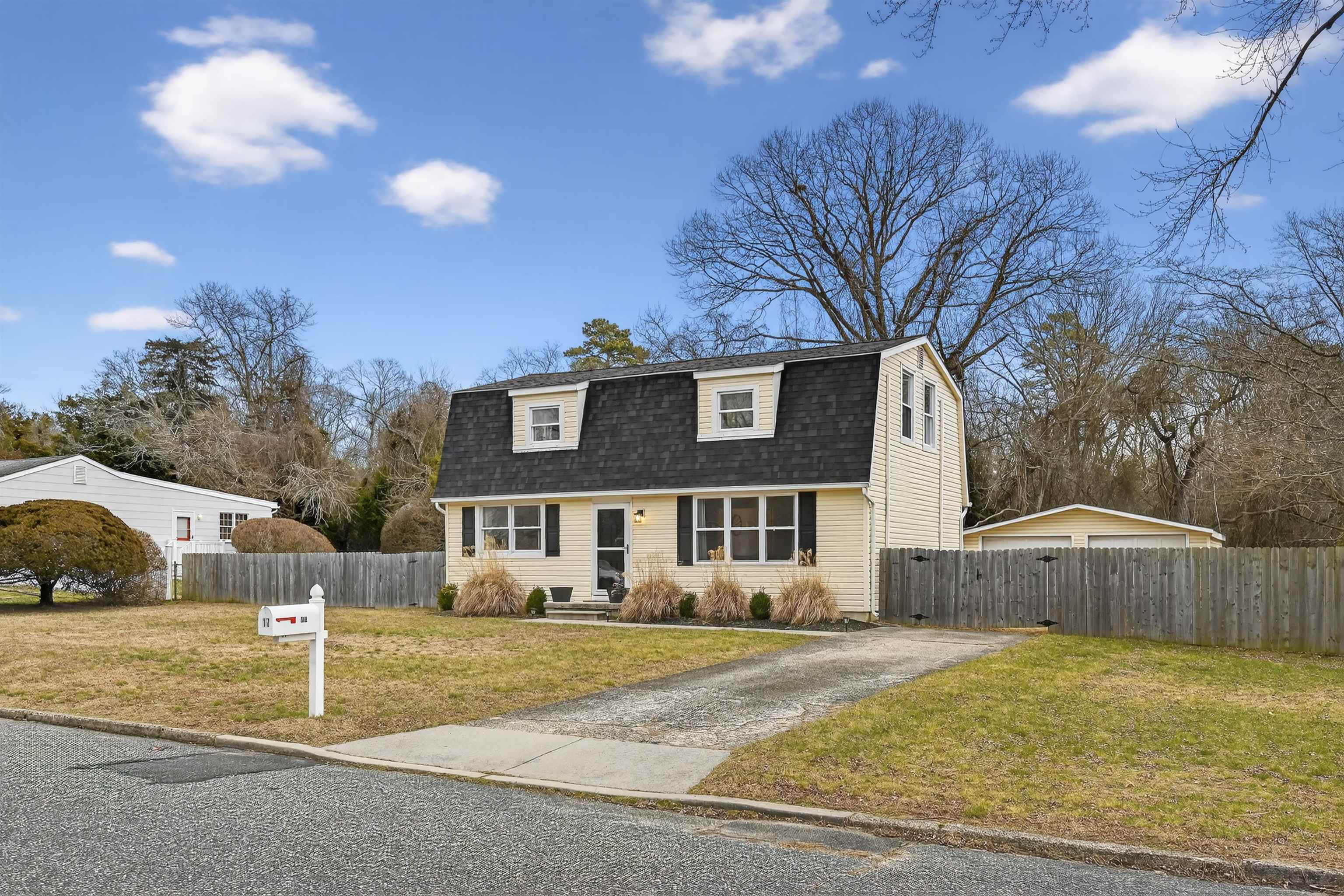 Completely renovated 3 Bedroom, 1 .5 Bathroom single family home in South Seaville. Amazing property not to be missed! Walking in there sits the open Living Room leading to the Eat-In Kitchen.  There is a separate Dining area with a Half Bathroom and spacious Laundry Room. Upstairs are the 3 large Bedrooms all with tons of closet space and a full Jack and Jill Bathroom. There is a great fenced in backyard which has been completely cleaned up and a huge, detached garage. Laminate Flooring has been installed throughout the home in the last few years, all of the Baseboards were replaced (2025), All Receptacles new (2025), home and trim all freshly painted (2025), all closets have new flooring and trim (2025), baseboard heat has been removed (2025), new Thermostat (2025), new Roof (2026),new Water heater (2023), New Air Conditioner, Furnace (2021), new  Back Deck (2021). Close to Garden State Parkway, beaches, Cape May Court House, shopping and more!