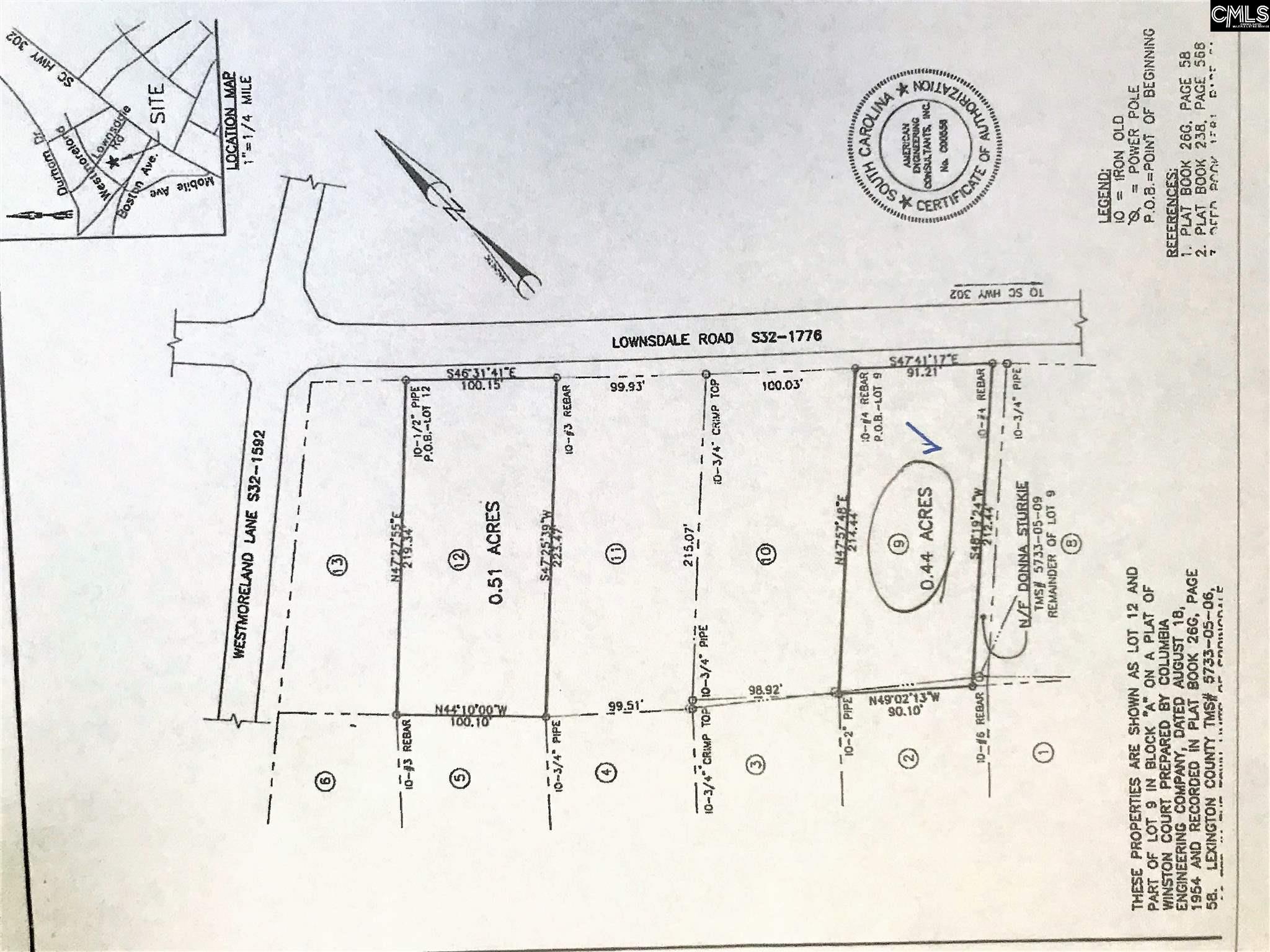 Lot 9 Lownsdale #9 West Columbia, SC 29170