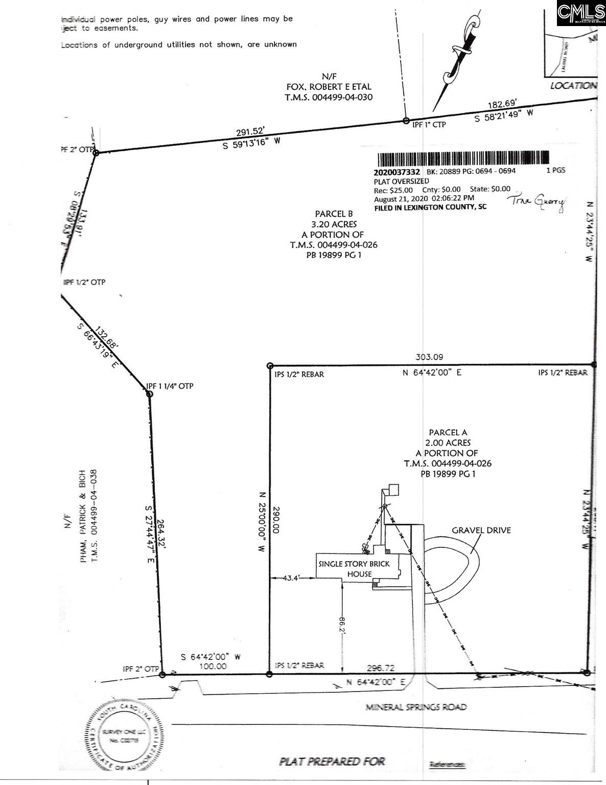0000 Mineral Springs Lexington, SC 29073