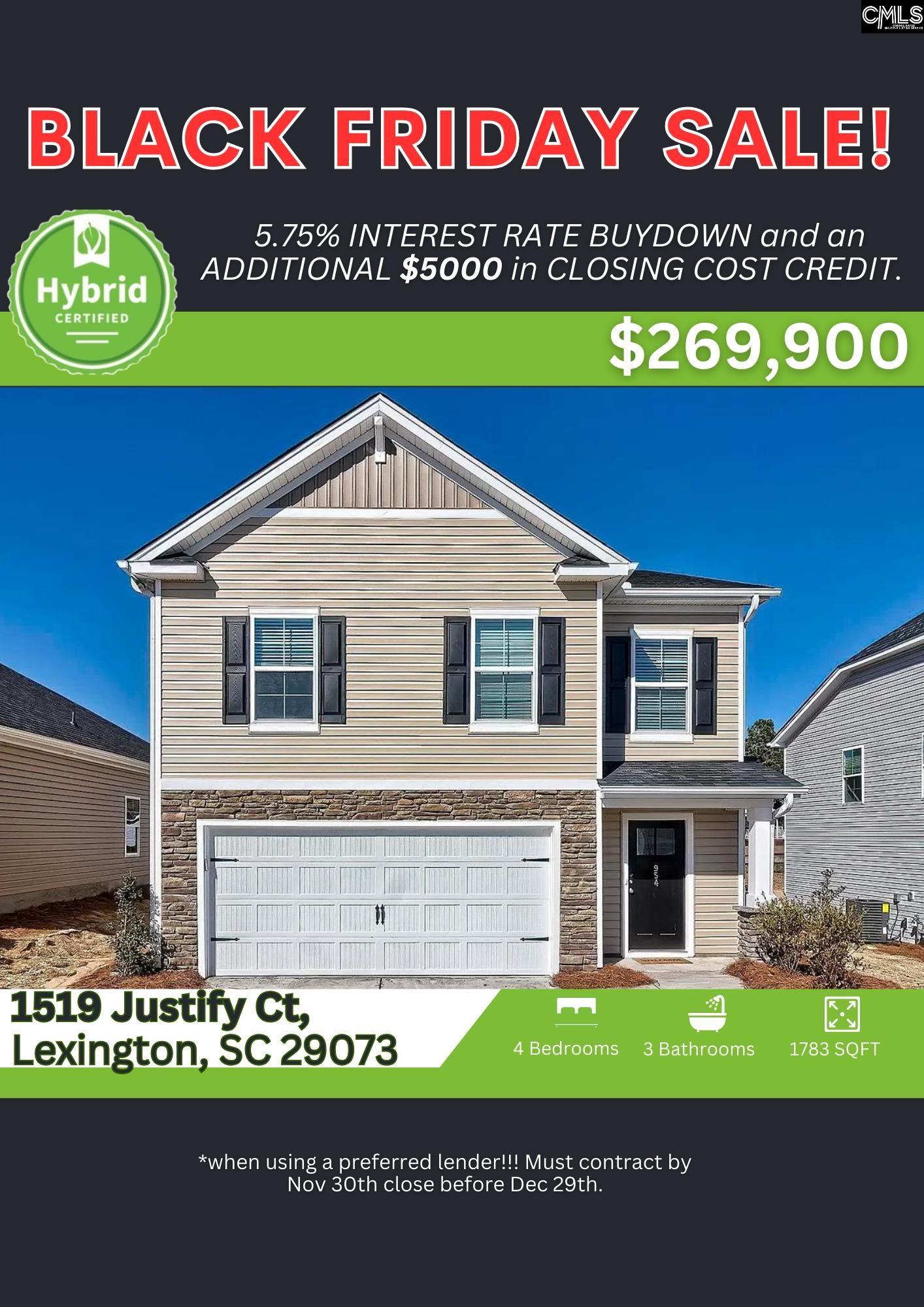 1519 Justify Court Lexington, SC 29073