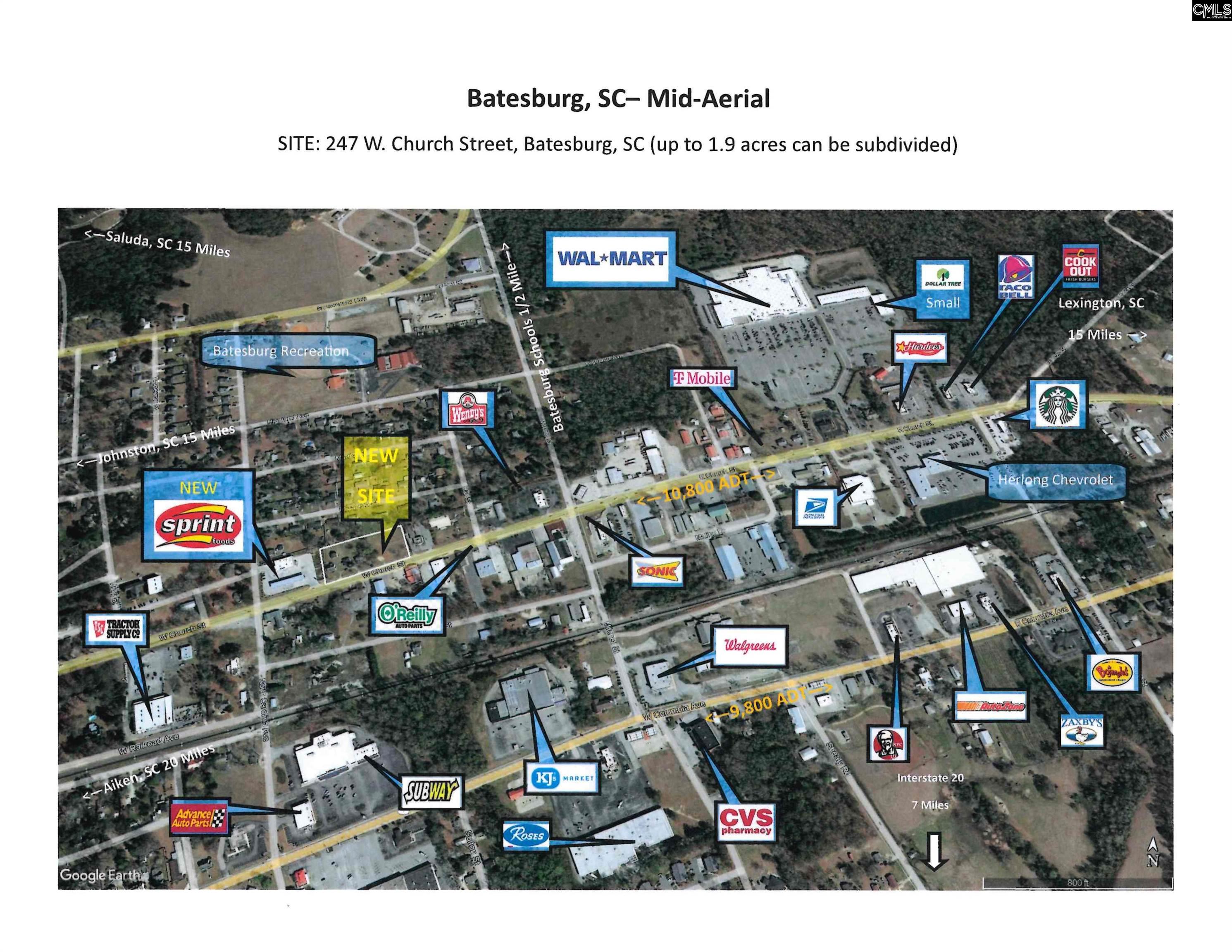 247 W Church Street Batesburg, SC 29006