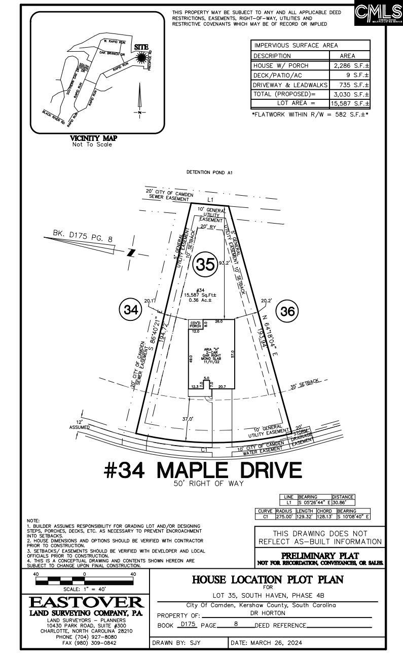 34 Maple Drive Camden, SC 29020