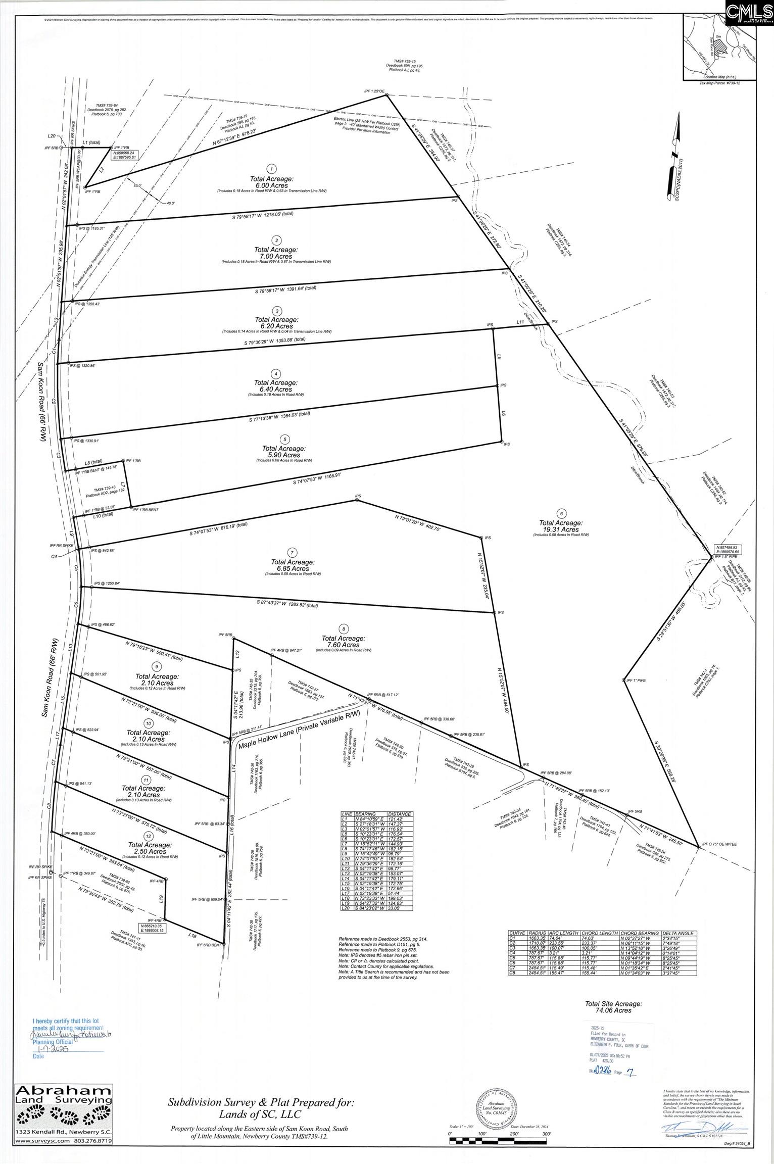 TBD Sam Koon Road UNIT #7 Little Mountain, SC 29075