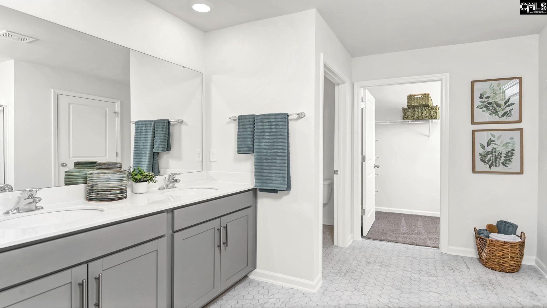*Gray cabinetry is pictured, but this home has white cabinetry.