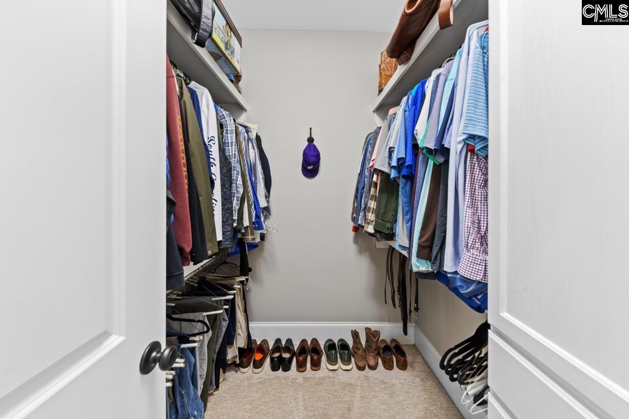 HIS primary closet