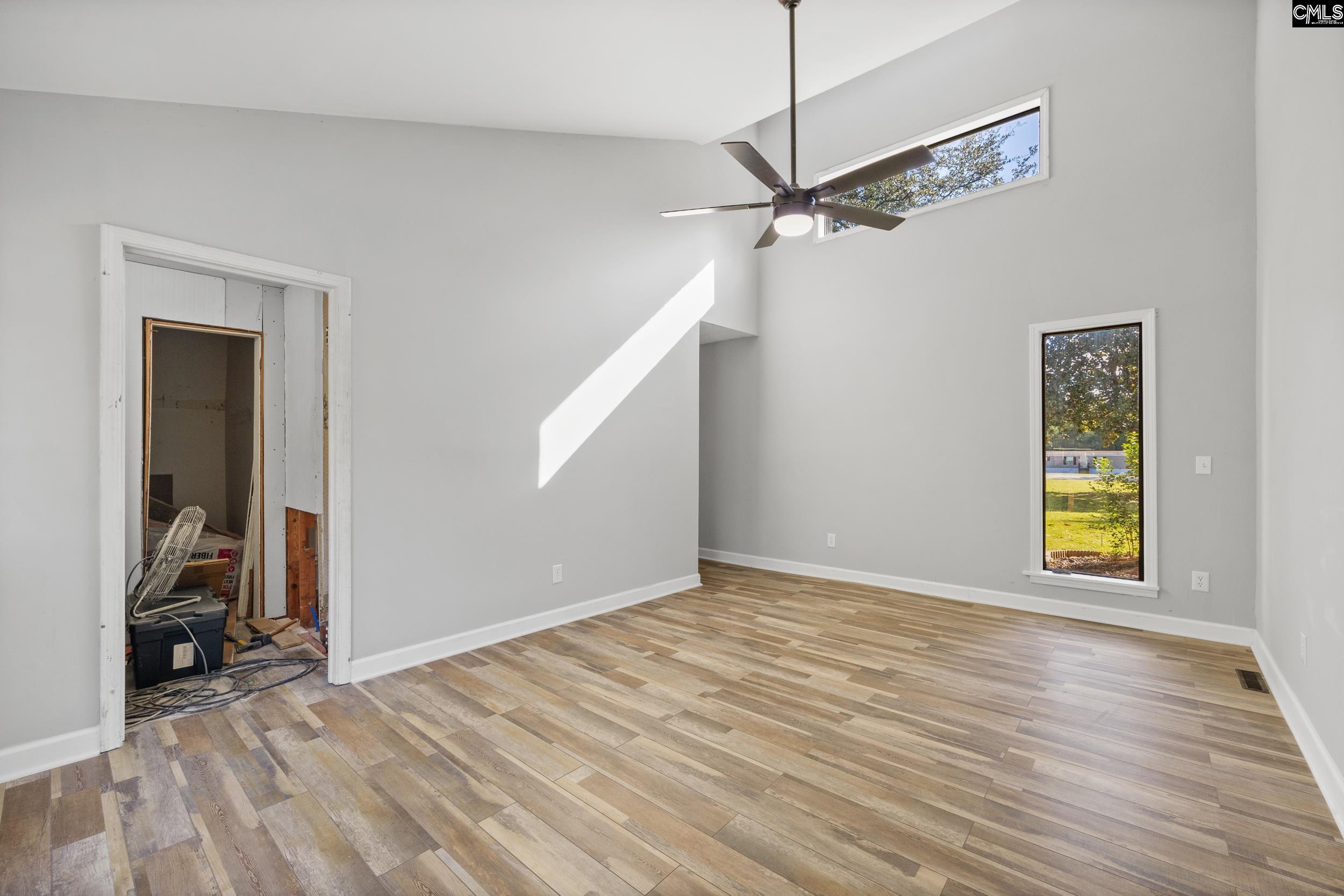 Has vaulted Ceilings. Master Bath and Walk-in Closet on the left. Master Bath is still being redone.