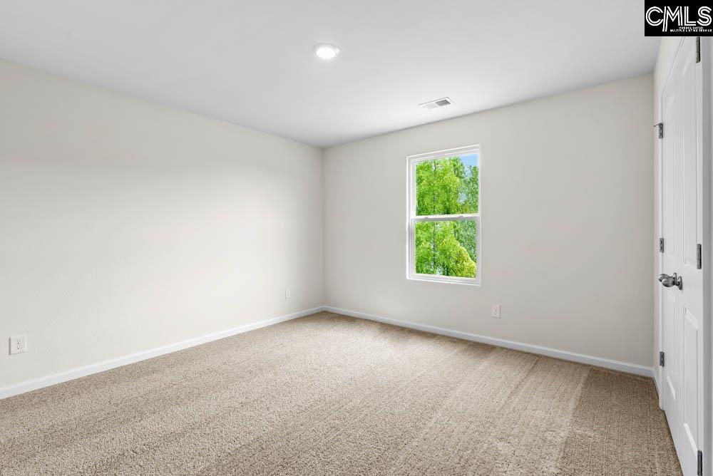 The second bedroom features one window and a private closet.
