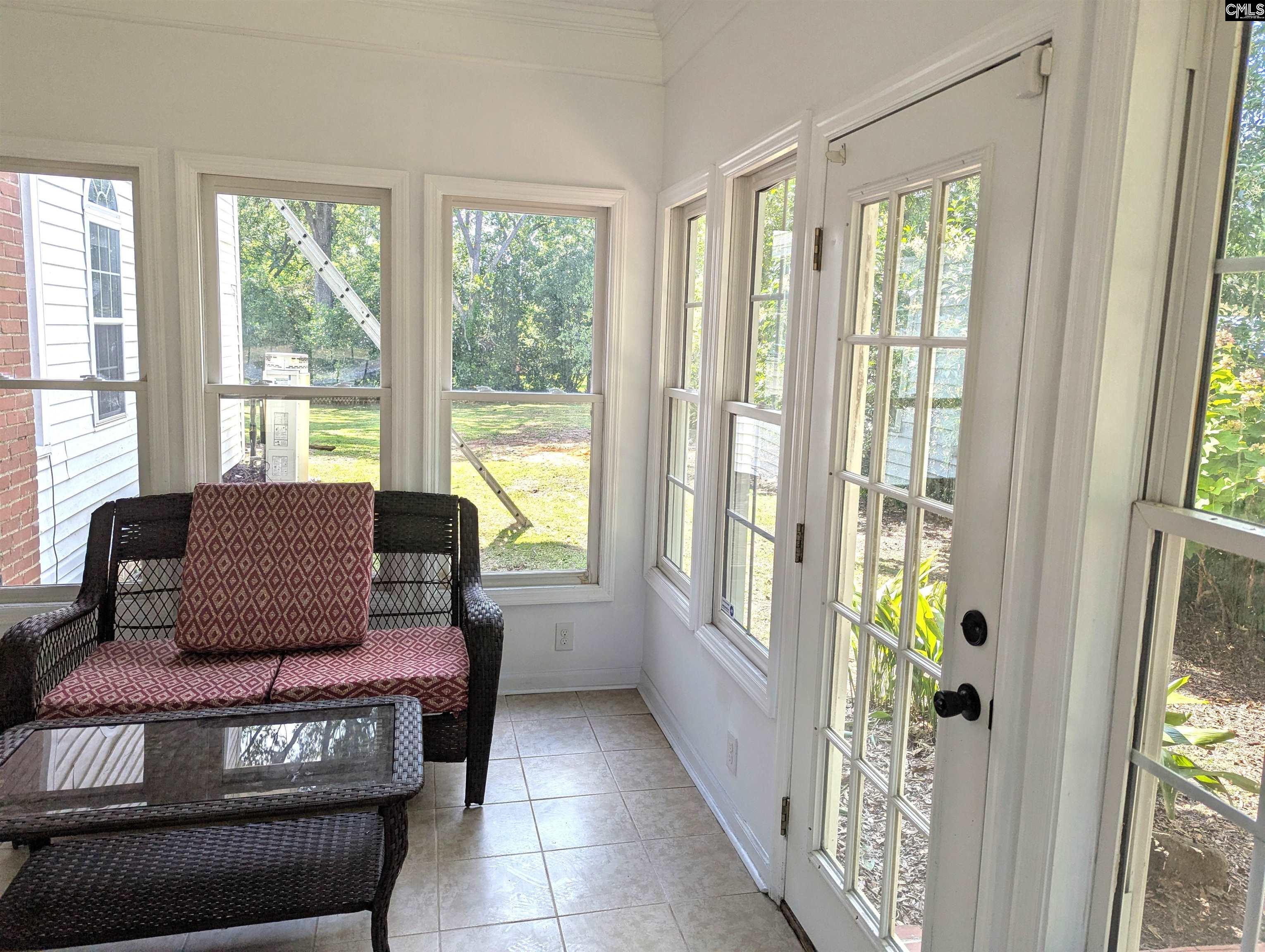There are windows on on walls.