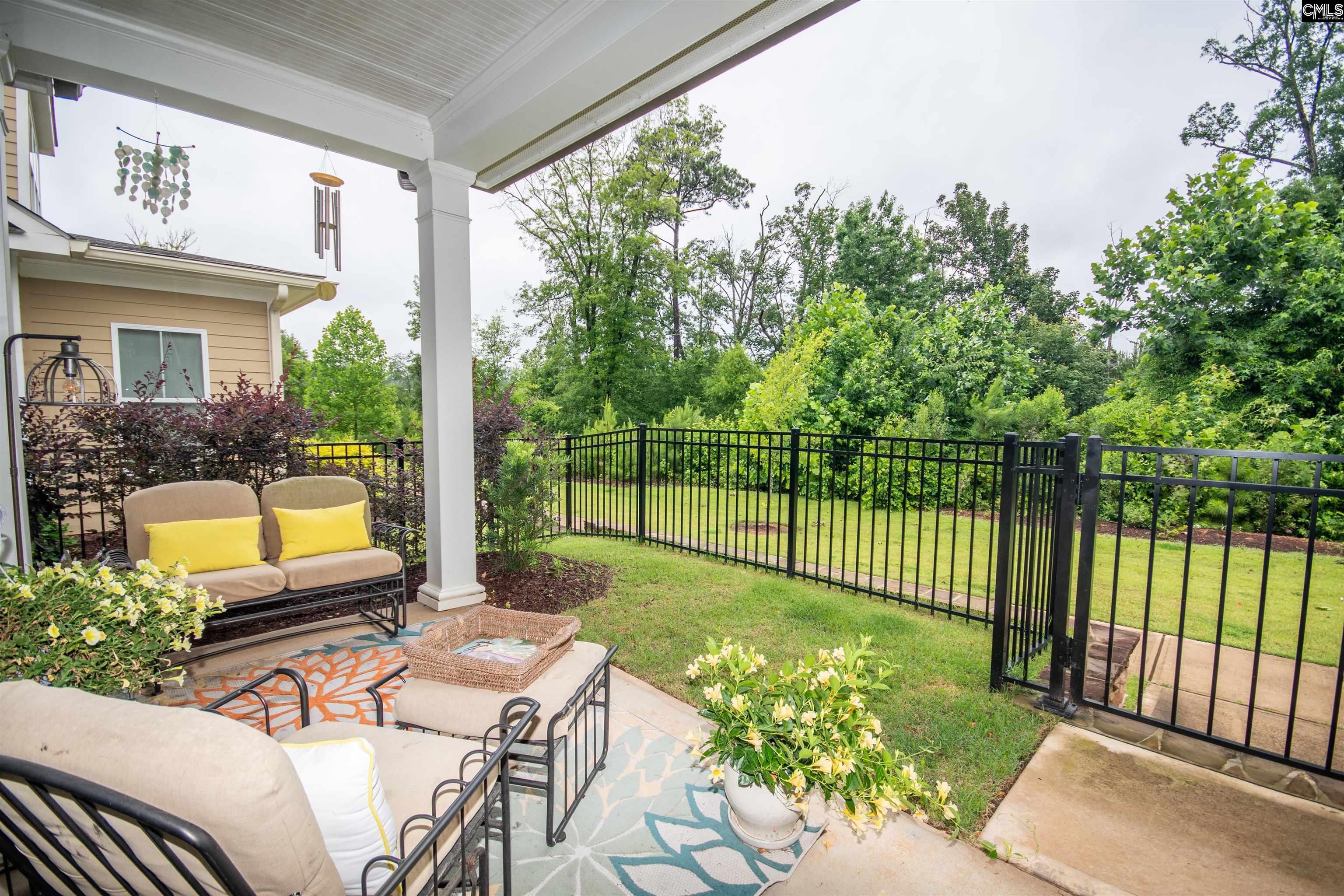 Overlooking walking trail & wooded glen.