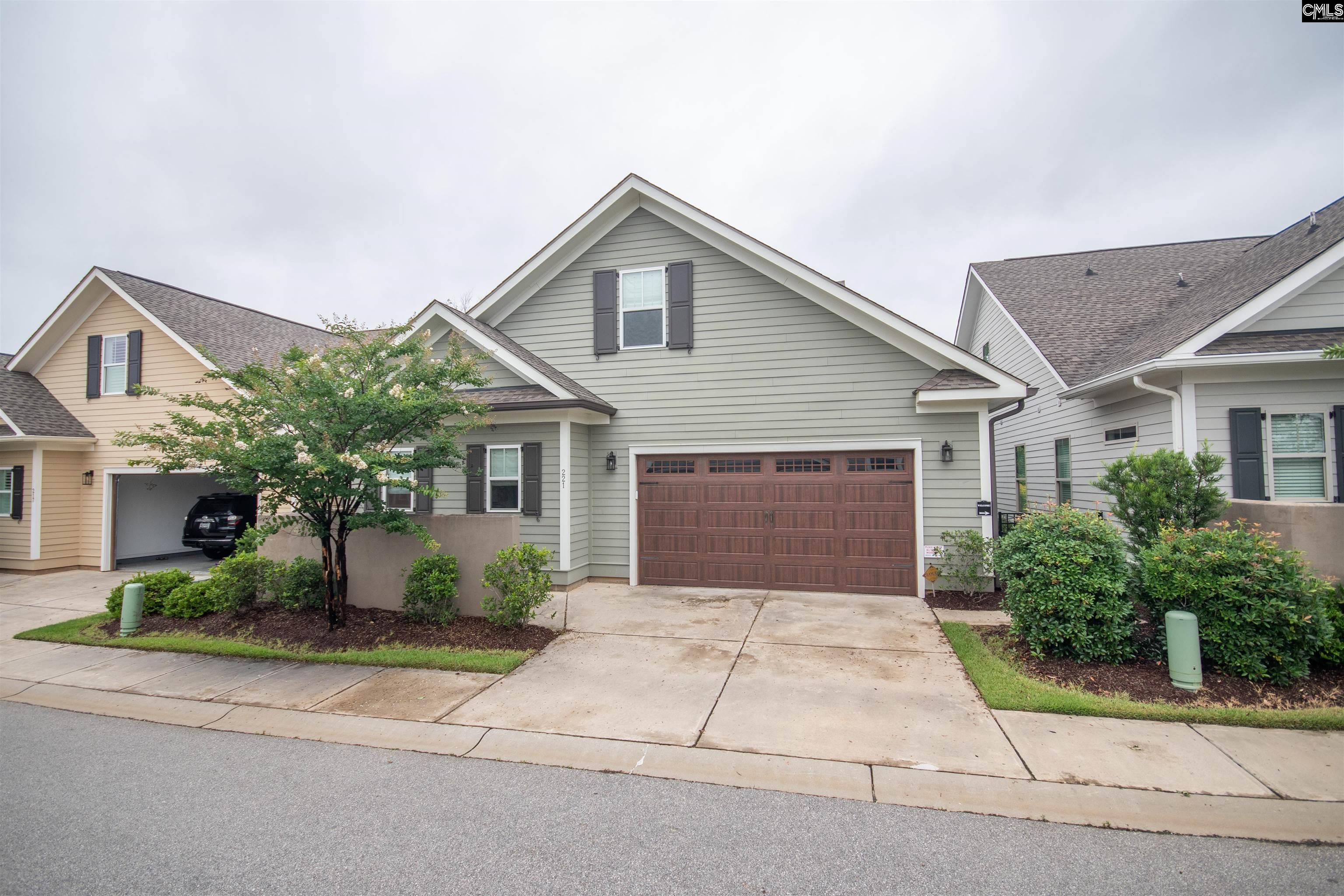 There is a large area behind the stucco wall - perfect size for a golf cart!
