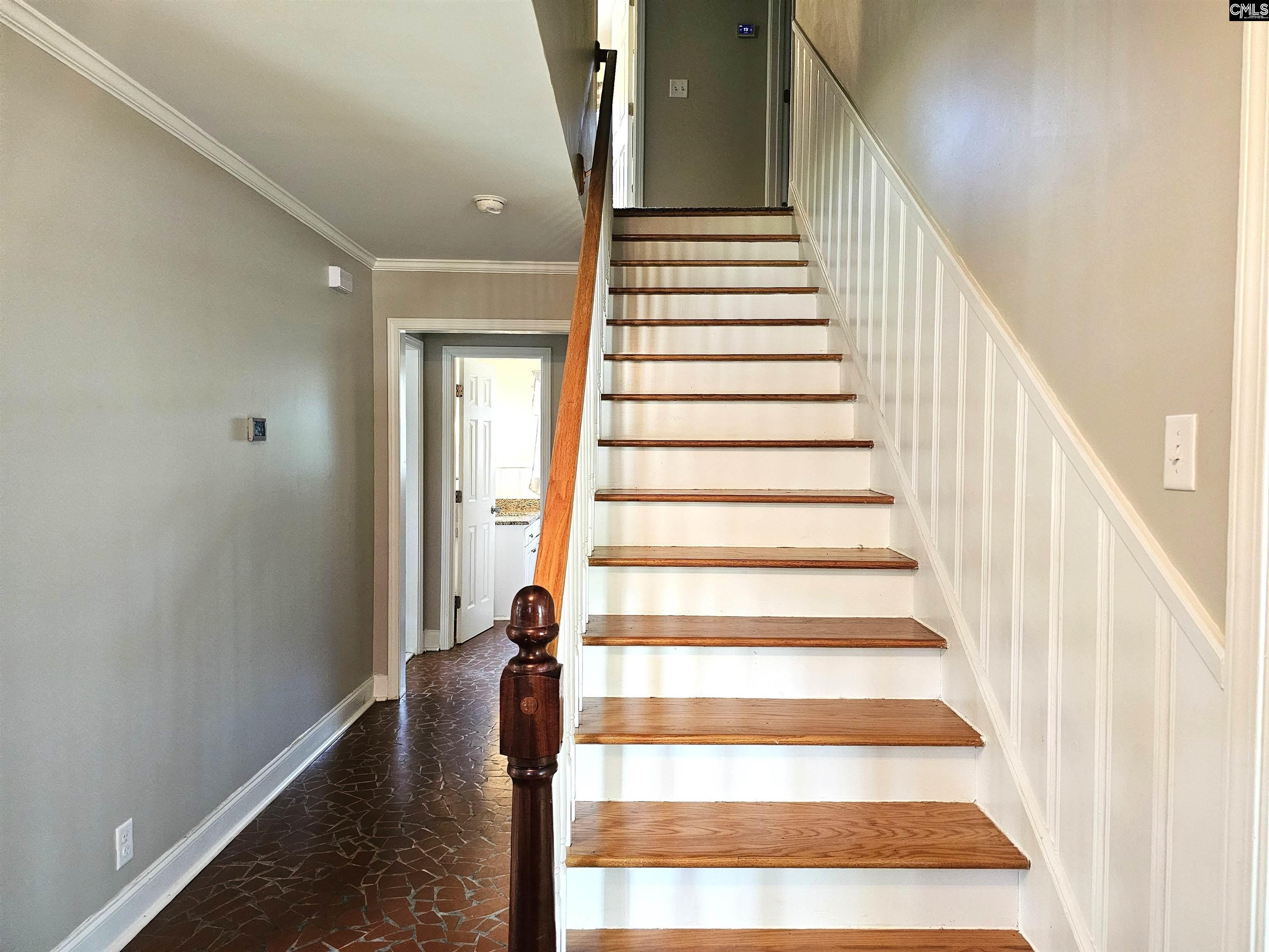 Hardwoods Continue Up The Steps