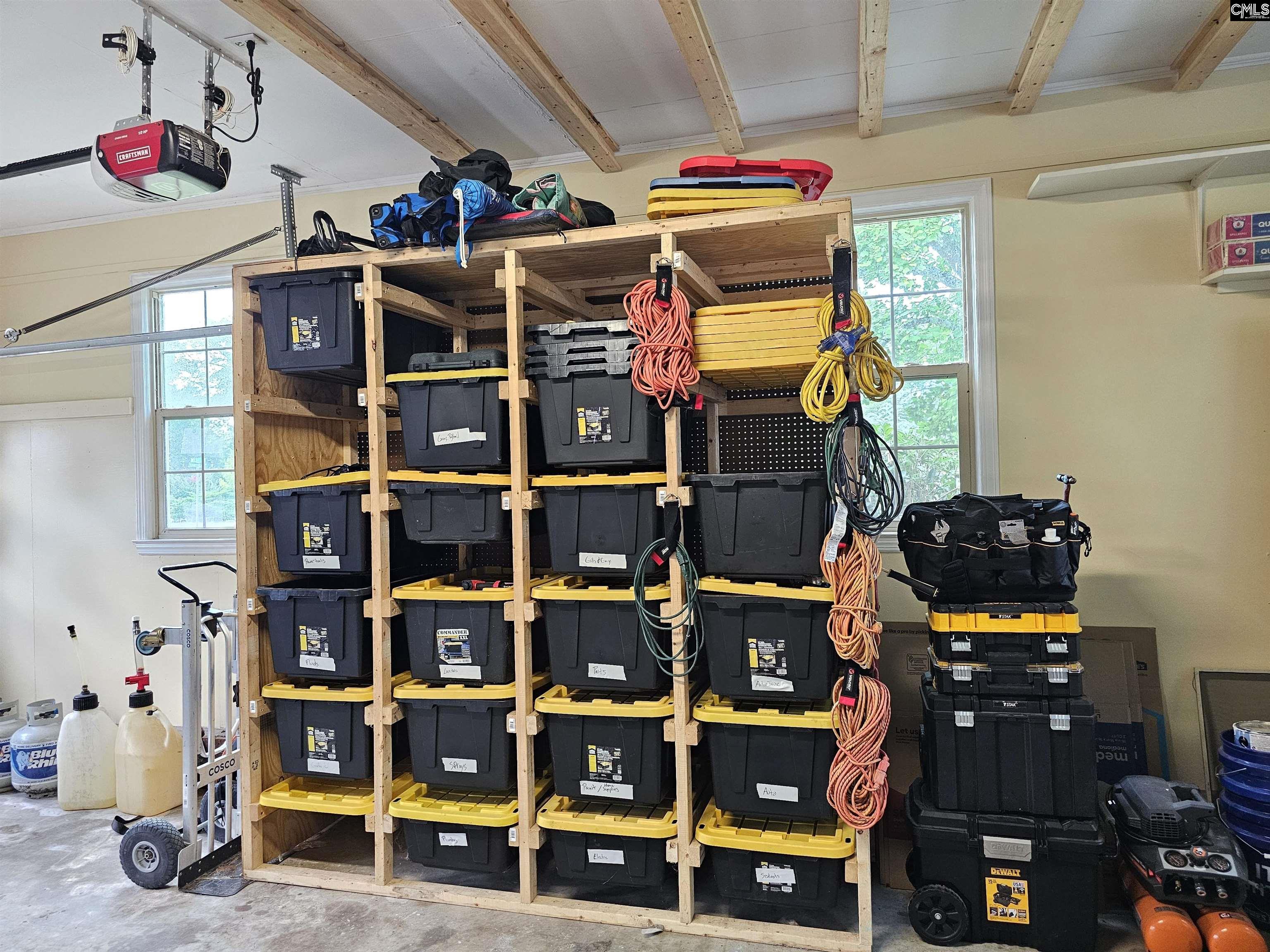 Storage Racks and Tubs Stay!