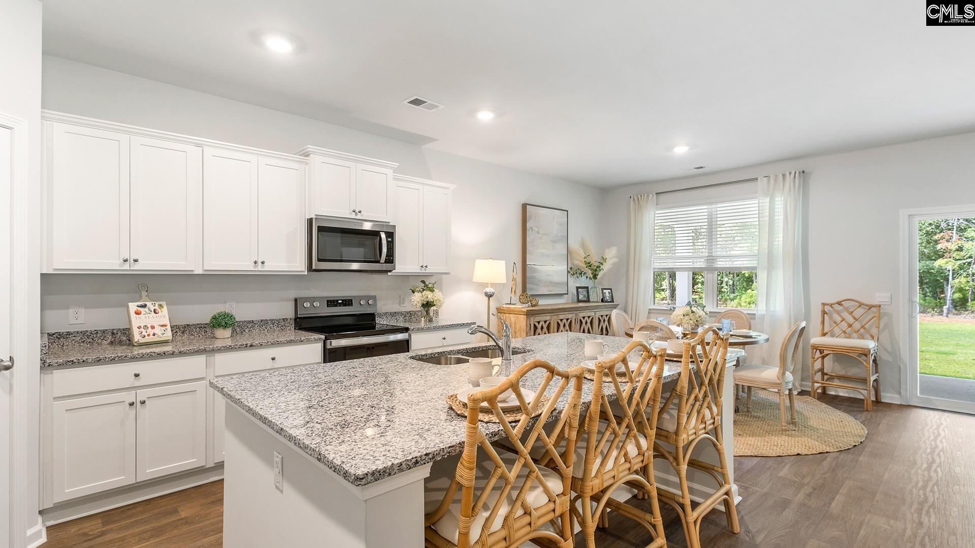 *Granite countertops are pictured, but this home will feature WHITE QUARTZ countertops