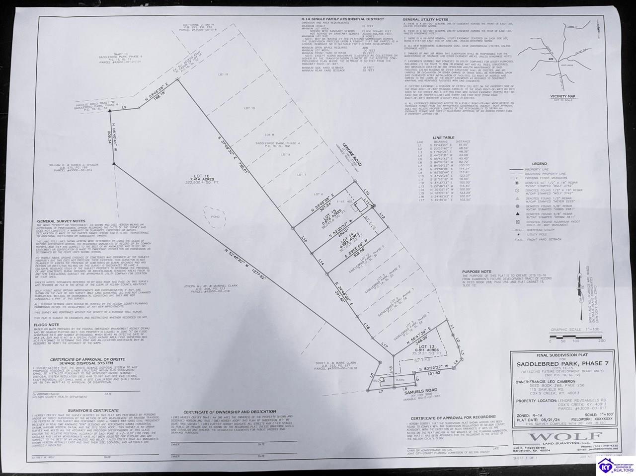 Lot 16 Samuels RoadCoxs Creek, KY 40013