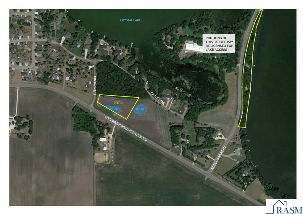 TBD A Edgewater Road, Lake Crystal, MN 56055 141,500 Lots & Land